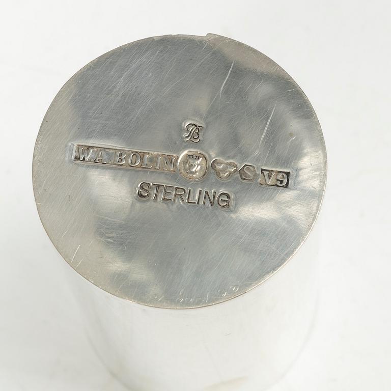 W.A. Bolin, vas, sterling silver, design Barbro Littmarck, Stockholm 1971.