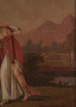 Nicolas Lancret, hans art, Väggfält med spegel och figurscen.