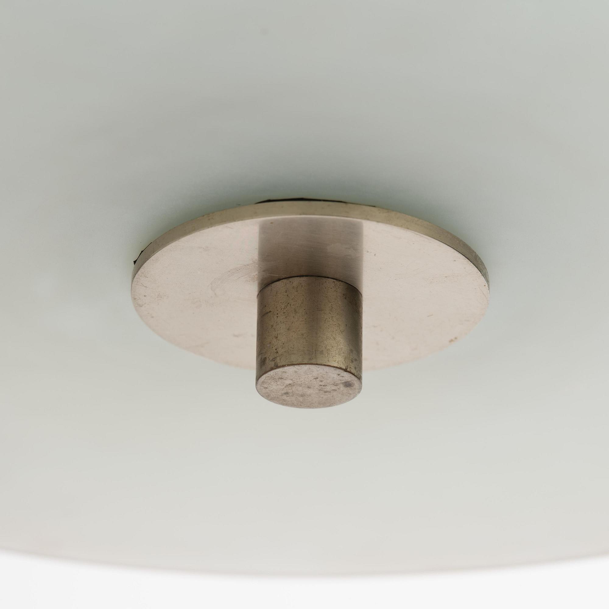 Harald Notini, taklampor, ett par, modell "10401", Arvid Böhlmarks Lampfabrik, Stockholm, 1930-tal.