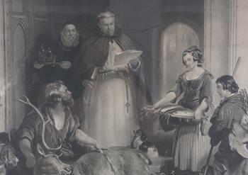 OKÄND KONSTNÄR, tryck, England 1800-tal.