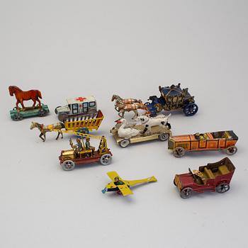 A lot of nine penny toys, Germany and other coutries, 1910/20s.