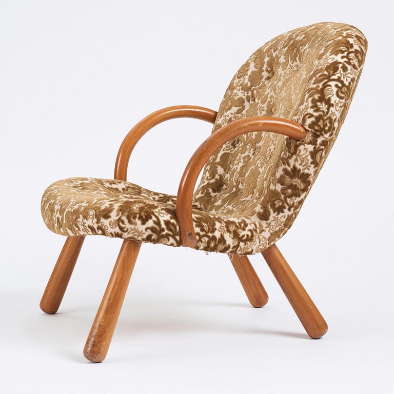 Swedish Modern, a 'Clam Chair', possibly by Erik Eks Snickerifabrik, probably 1950s.