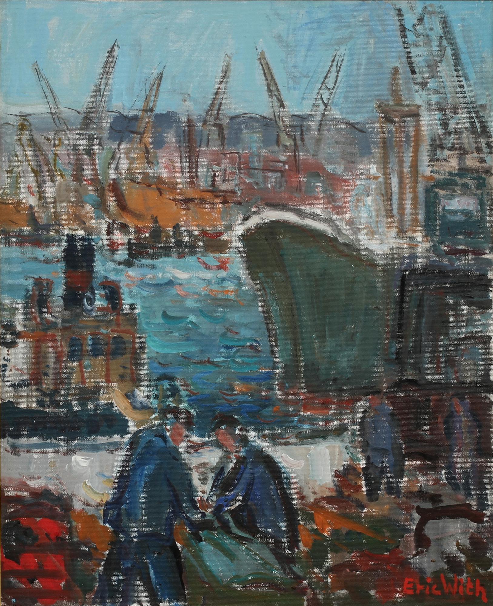 ERIC WITH, olja på duk, signerad.