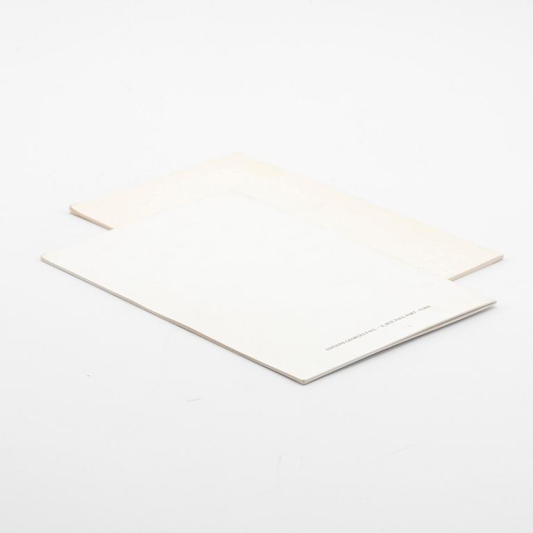 Christian Boltanski, 2 st Artists books, en signerad samt en daterad 1974.