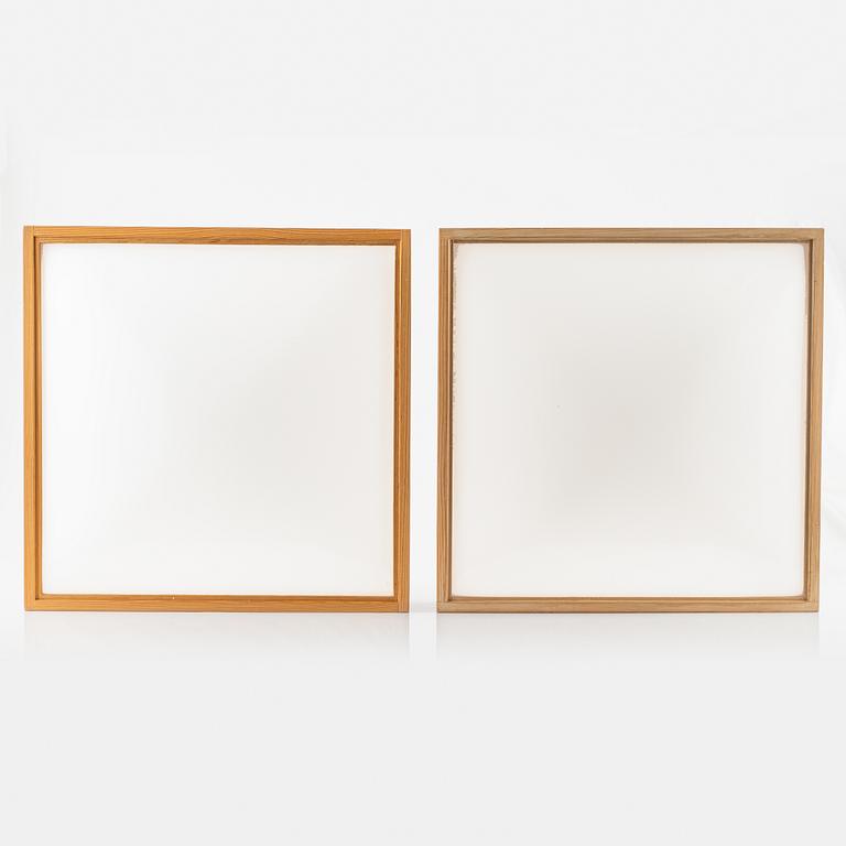 Uno & Östen Christiansson, a pair of wall lamps/ceiling lamps, Luxus, 1960's.