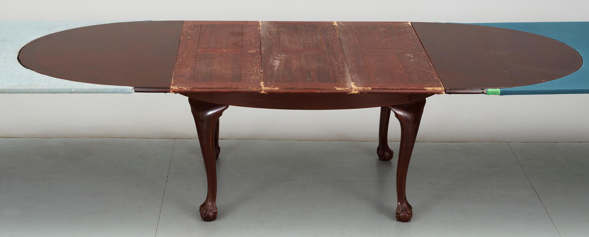 MATSALSGRUPP, 13 delar, chippendale stil, Nordiska kompaniet, 1900-talets andra hälft.