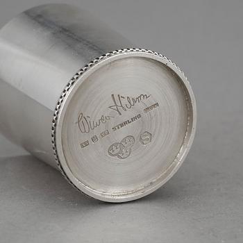 BÄGARE, silver, Wiwen Nilsson, Lund, 1971. Vikt 68 g.