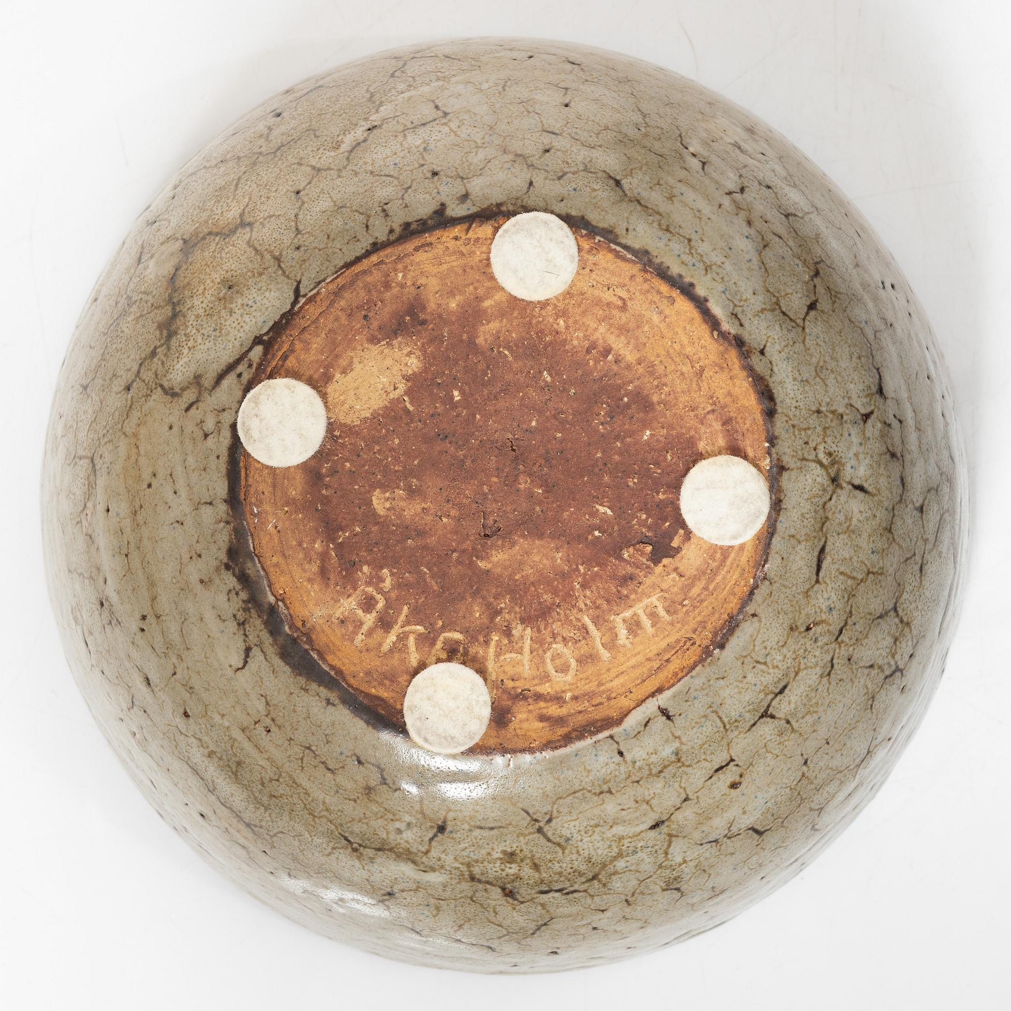 Åke Holm, skål, signerad.