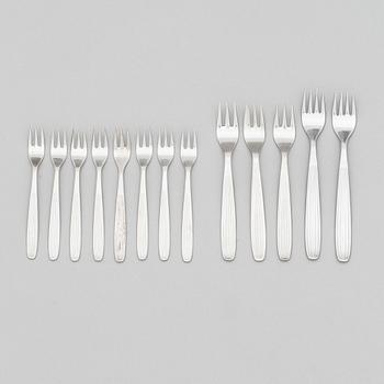 Kaj Franck, bestickserie, 220 st, rostfritt stål, "Scandia", Hackman Sorsakoski. Formgiven 1952.