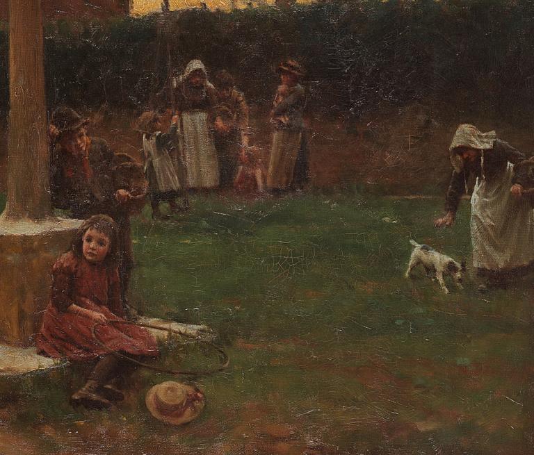 WALTER LANGLEY, olja på duk, signerad Walter Langley och daterad 1899.