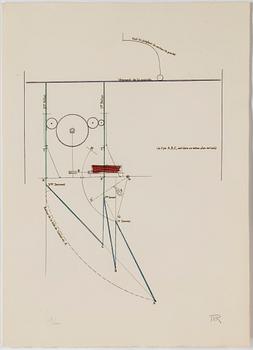 MAN RAY & MARCEL DUCHAMP, etching, signed and numbered 69/100.