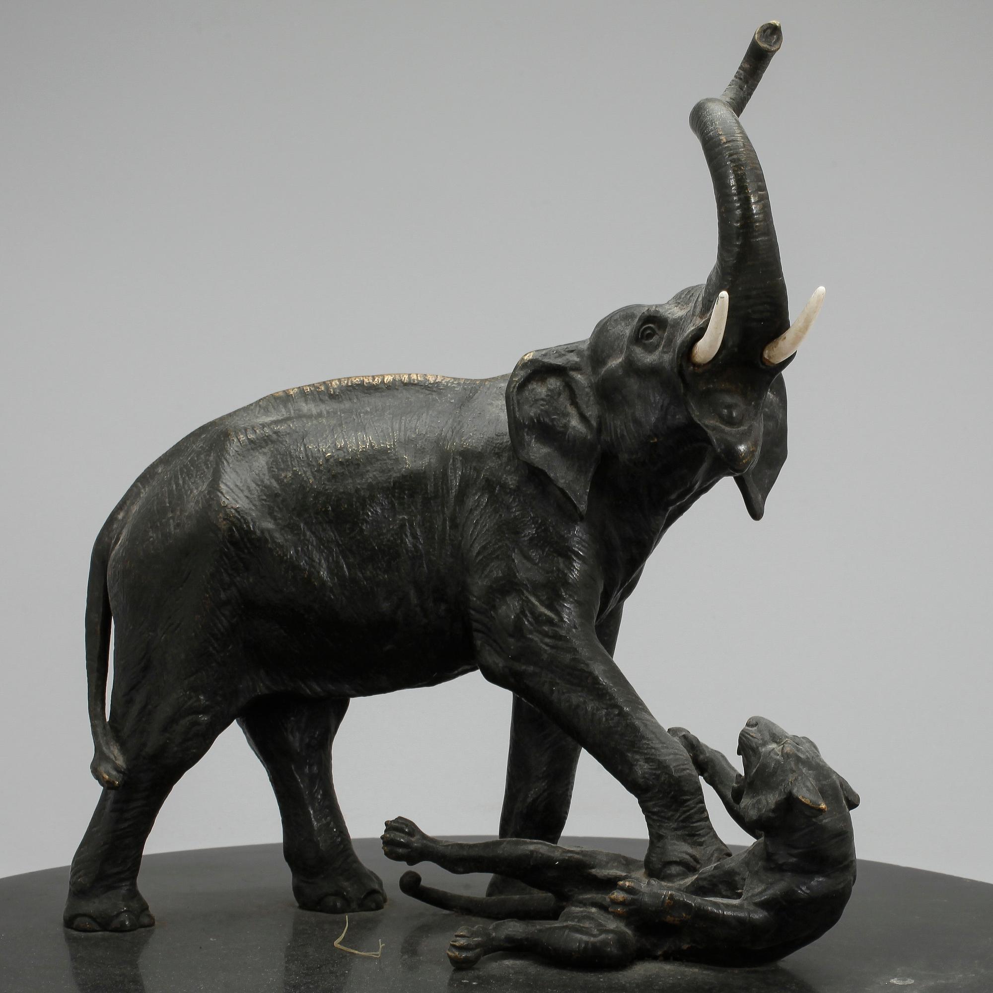 SKULPTUR, brons, omkring 1900.