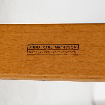 Bruno Mathsson, a 'Pernilla 3' lounge chair, Karl Andersson, 1960s.