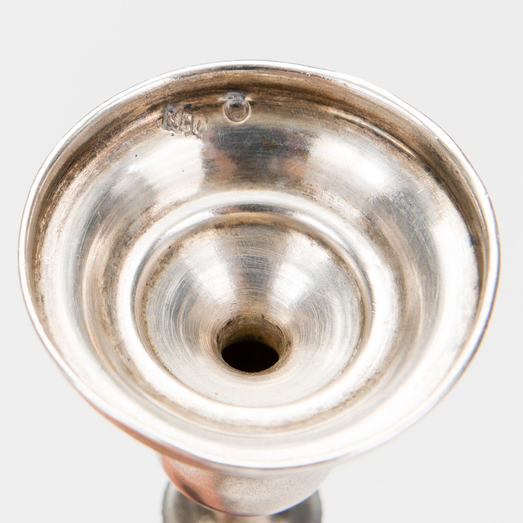 BÄGARE, ETT PAR, silver, Moskva 1908-1917, Nikolai Slavjanov, vikt 102 g.