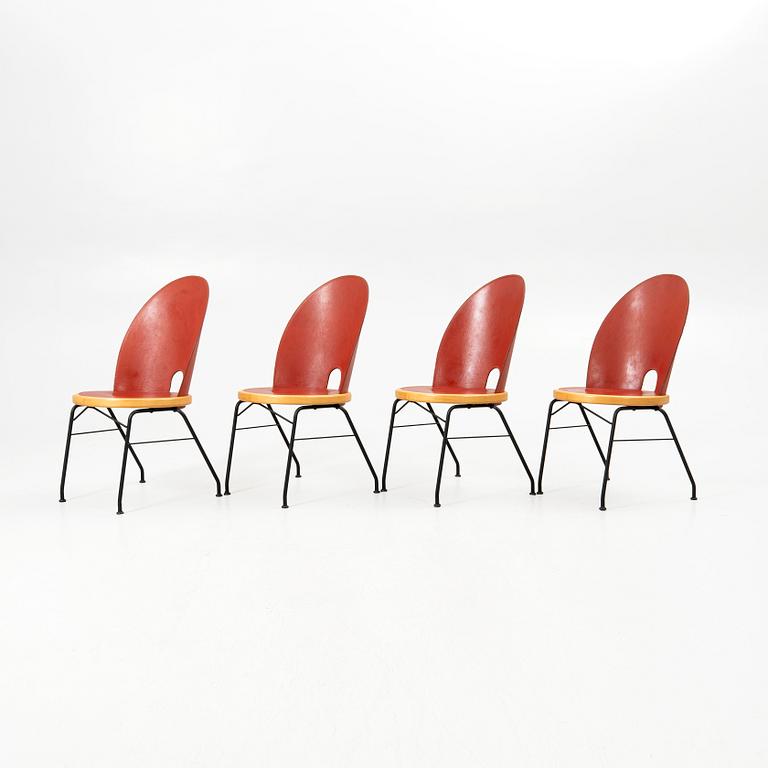 Chairs, 4 chairs, Oblado/Jazz, Blå Station, Åhus, late 20th century.