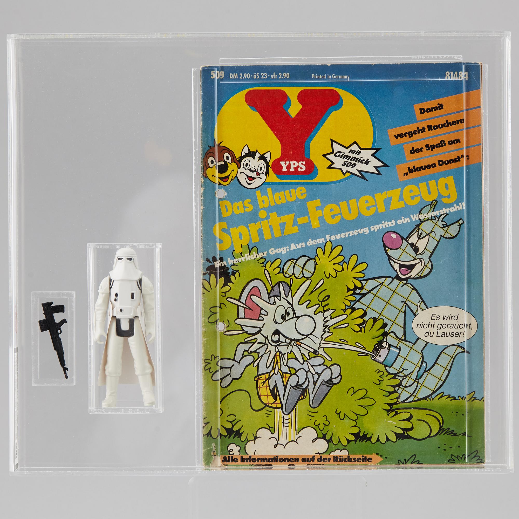 STAR WARS, Imperial Stormtrooper, YPS, 1980, L.F.L No coo scar, UK Graders 80 %.