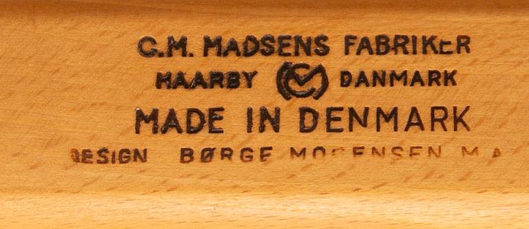 Børge Mogensen, "BM1", chairs, 6 pcs, second half of the 20th century.