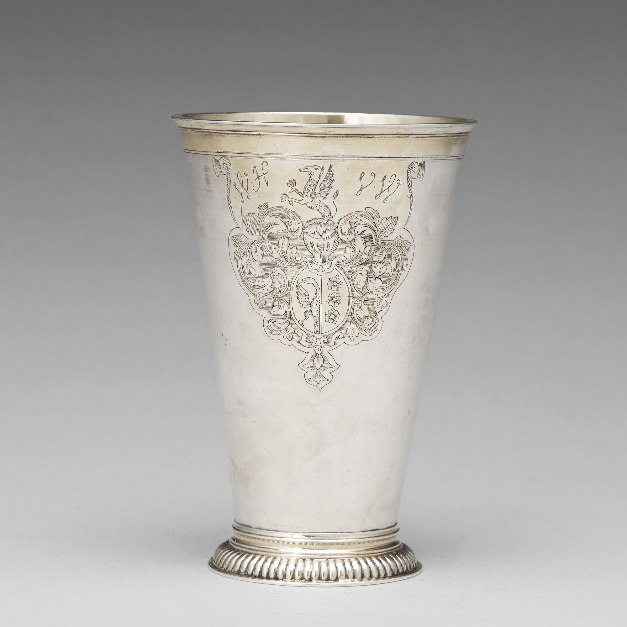 Christian Mathias Möring, bröllopsbägare, Reval (verksam 1742-1787).