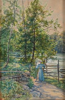 Anna Gardell-Ericson, watercolour, signed.