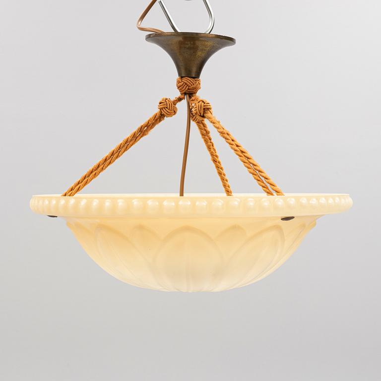 Harald Notini, a model '10073' ceiling light, Arvid Böhlmarks Lampfabrik, 1920's.