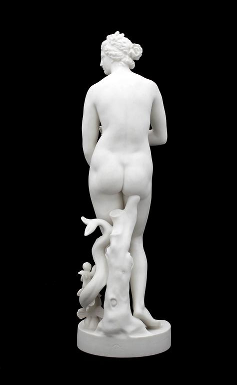 FIGURIN, parian, "Venus Medici", Gustavsberg. Bär dat 1925.