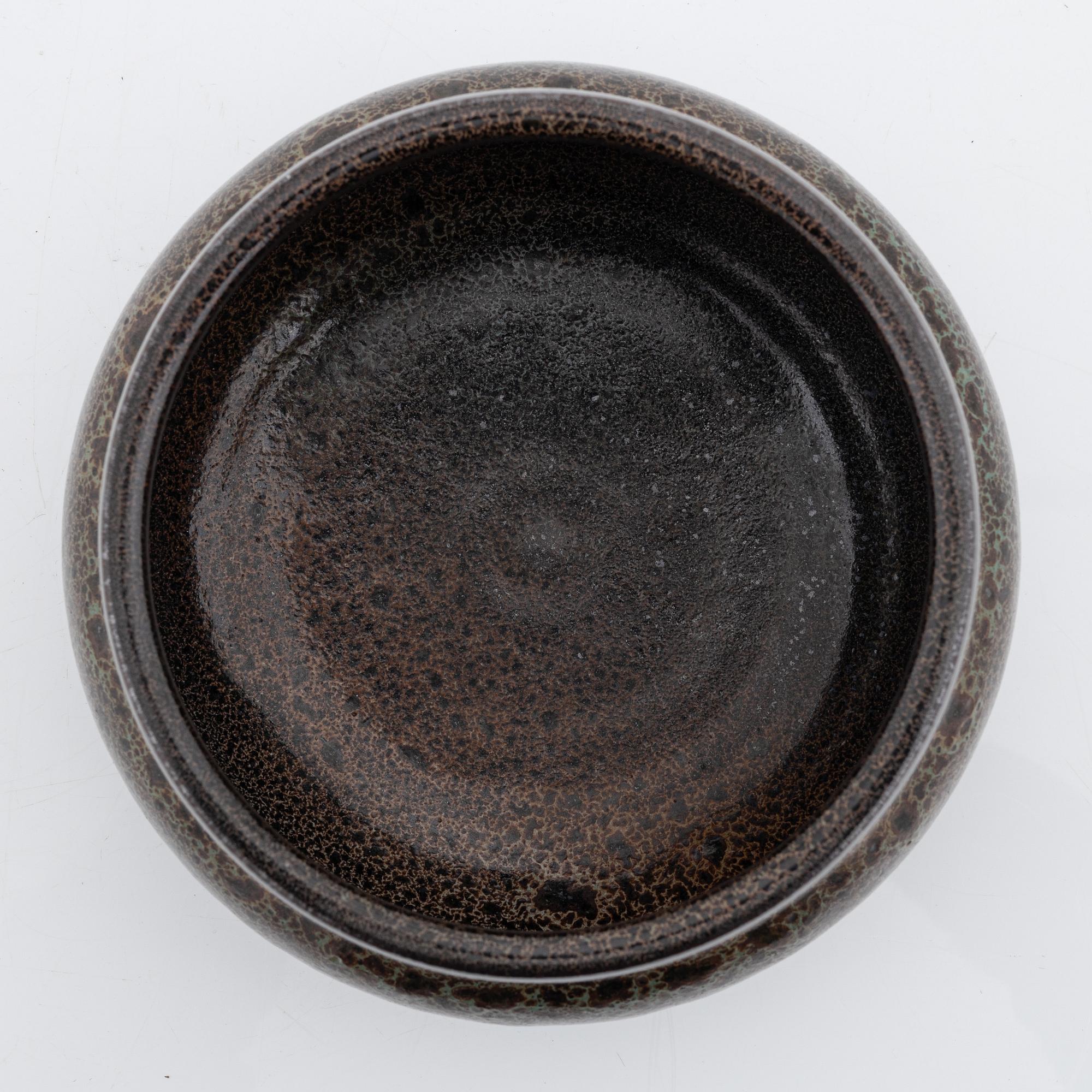 Yngve Blixt, skål, stengods, Höganäs, signerad.