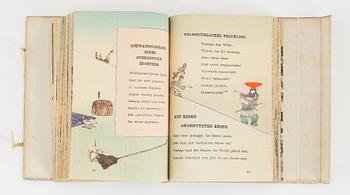 Japanese poems and dramas with woodblock print illustrations, 2 vol, dated 1906 and 1911.