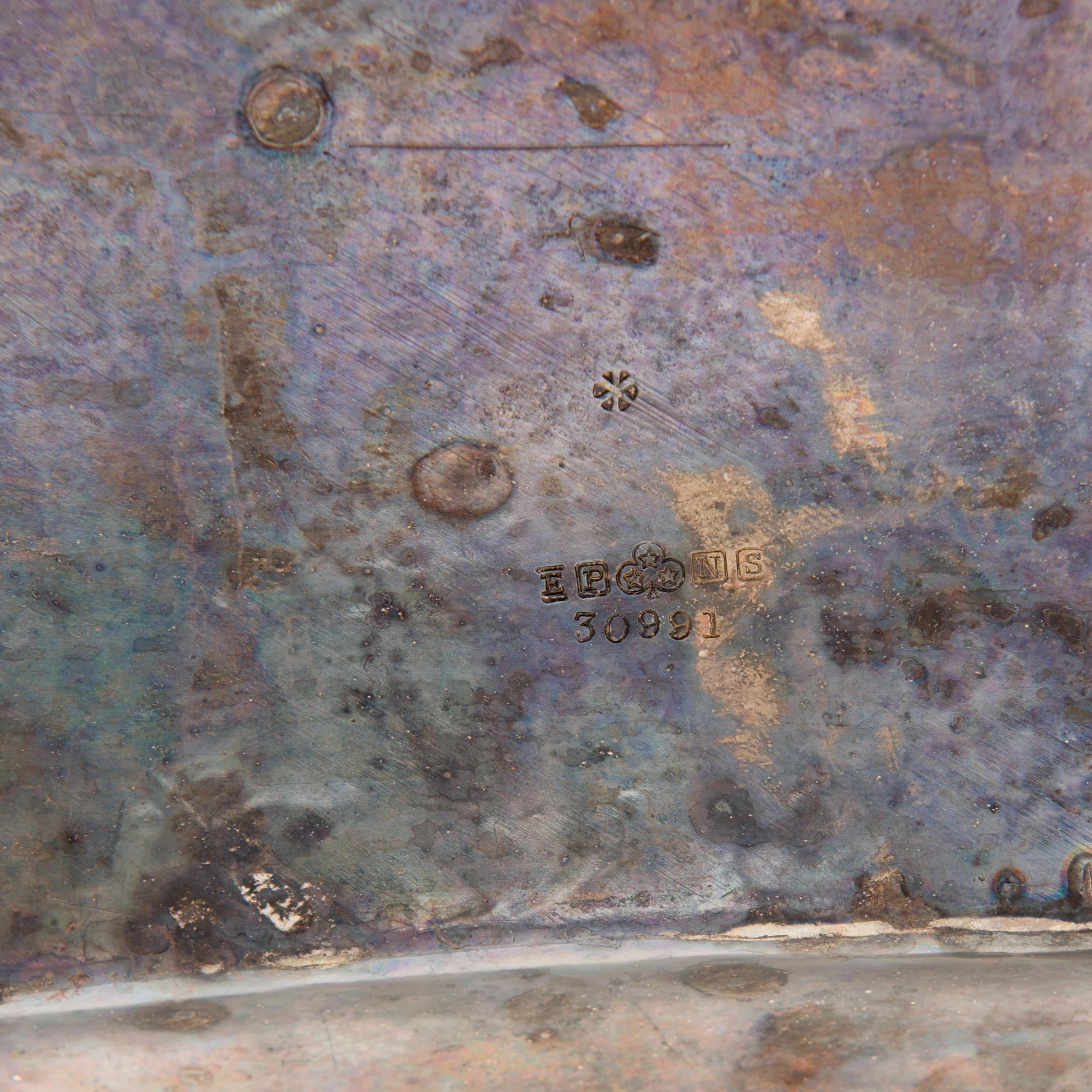 TRAY, electroplated silver, Barkers Brothers, Birmingham, last quarter of the 19th century.