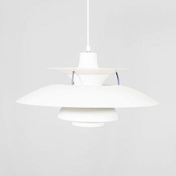 A Poul Henningsen PH5 ceiling pendant from Louis Poulsen Denmark alter part of the 20th century.