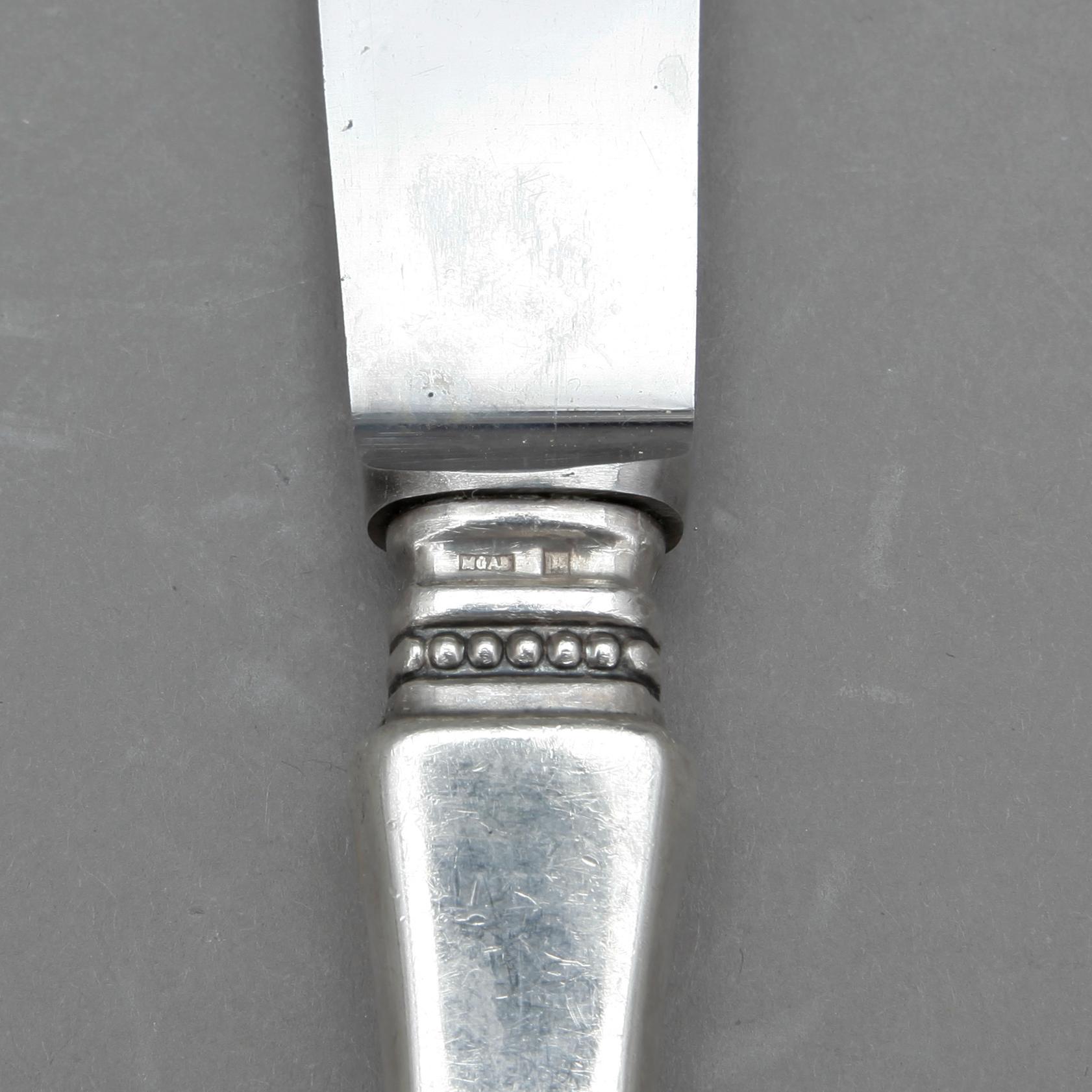 BESTICKSSERVIS, silver, 56 delar, MGAB, Erik Löfman, bl a 1976. 2270 gram.