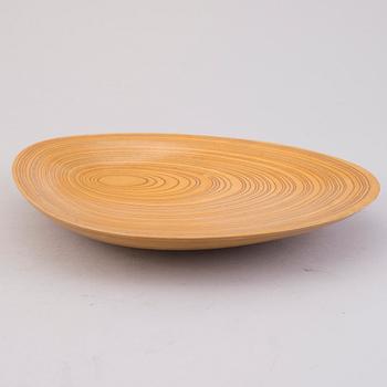 Tapio Wirkkala, A plywood dish signed TW.