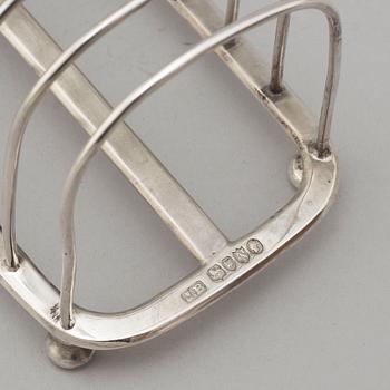 TOASTRACK, silver, Jacob Berman, London, 1898.