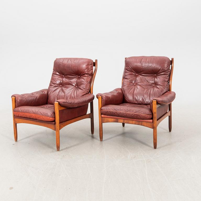 Chairs, a pair, G-Design for Göte-Möbler in Nässjö AB, Nässjö, 1970s.
