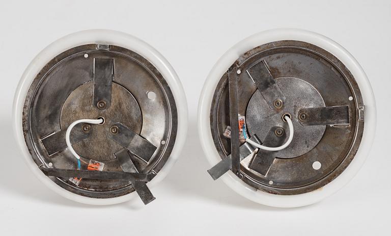 Harald Notini, a pair of ceiling lamps, version of model "10148", Arvid Böhlmarks Lampfabrik, 1930s.