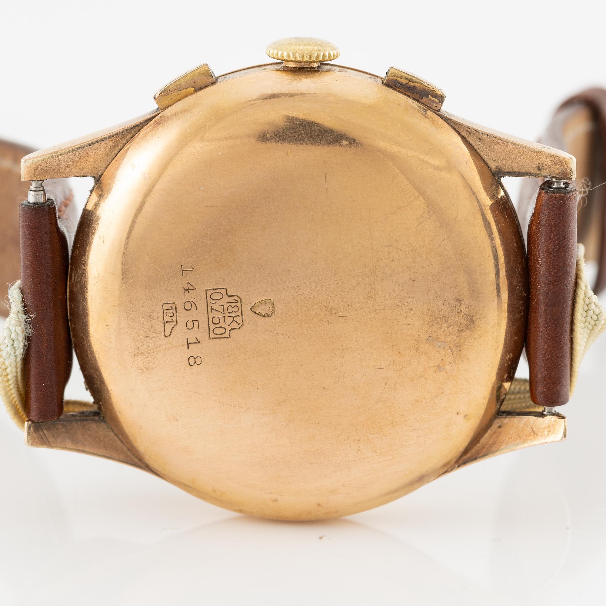 Chronographe Suisse, wristwatch, chronograph, 37.5 mm.