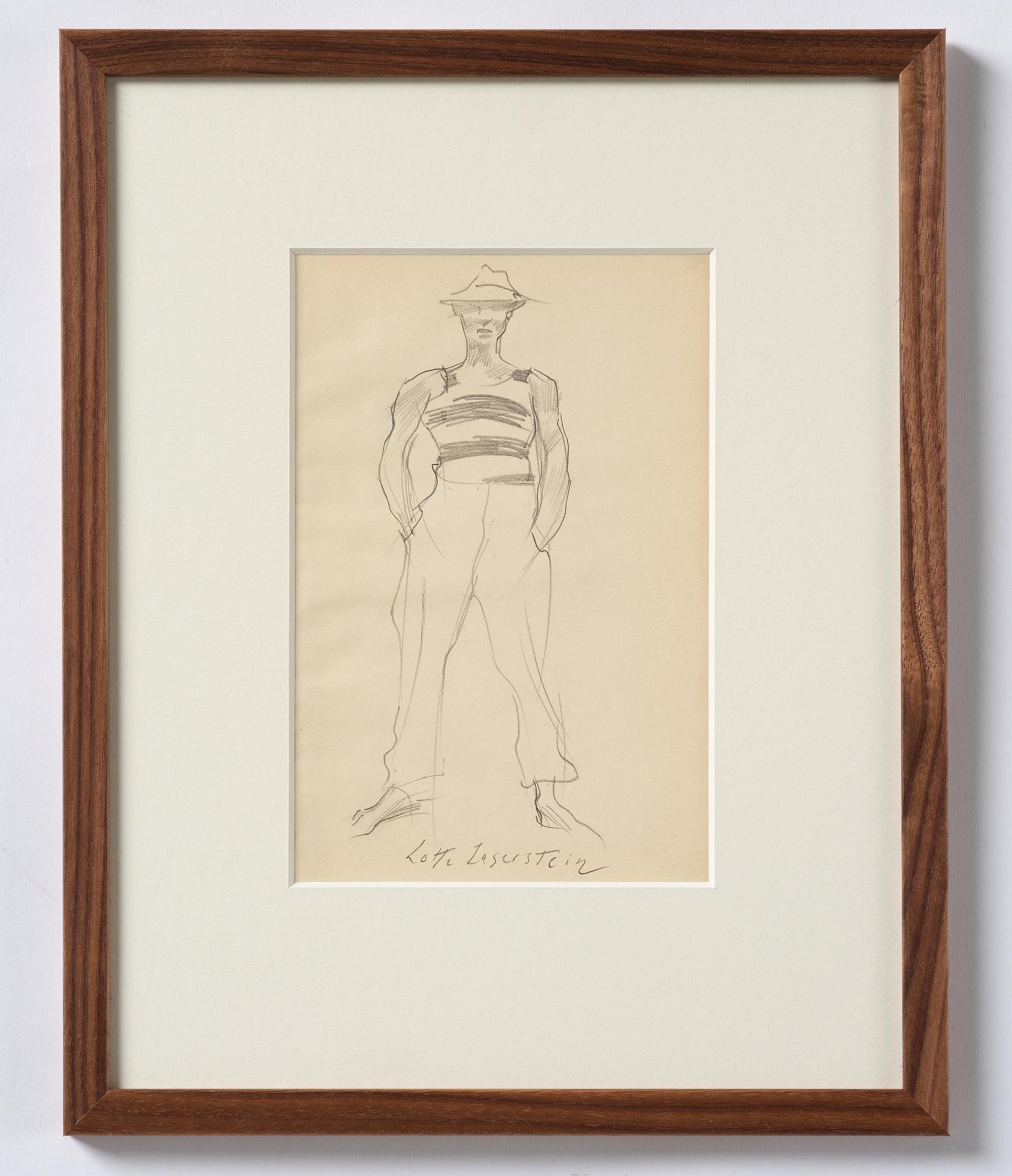 Lotte Laserstein, Young man in a hat.