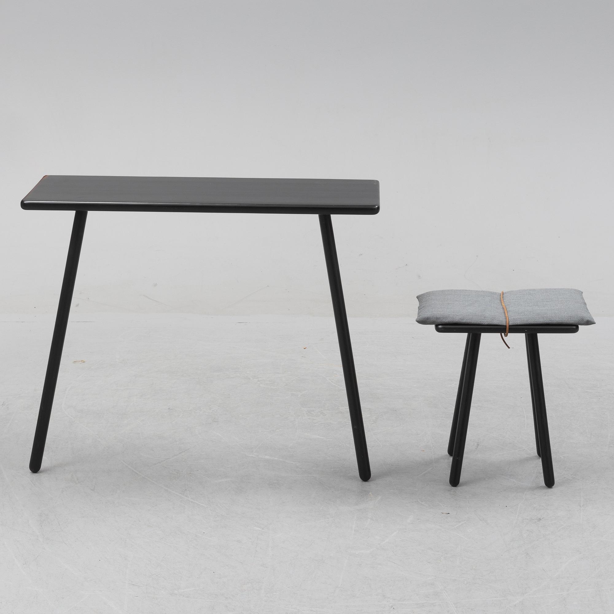 Chris Liljenberg Halstrøm, a 'Georg console table' and stool 'Georg stool' Skagerak.