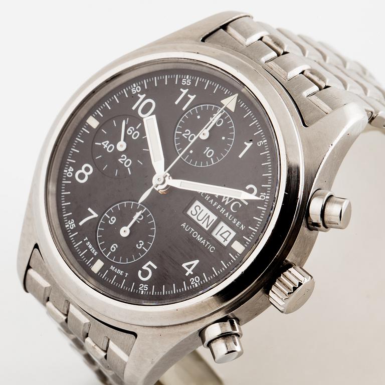 IWC, Schaffhausen, Pilot, Fliegerchronograph (T Swiss Made T), chronograph, wristwatch, 39 mm.