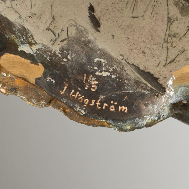 JONAS HÖGSTRÖM, skulptur, brons.