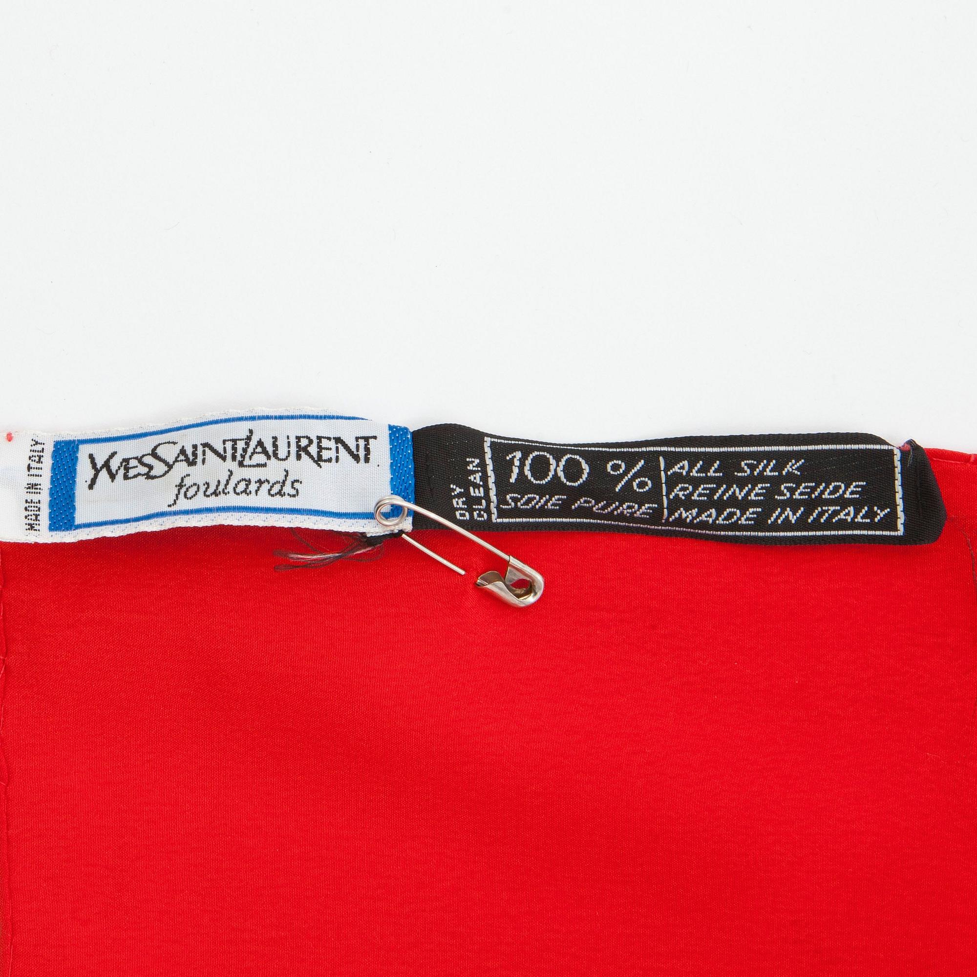 YVES SAINT LAURENT, a silk shawl.