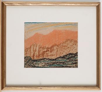 Carl Fredrik Hill, Mountain landscape.