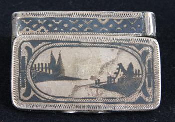 DOSOR, 2 st, silver, 1800/1900-tal.