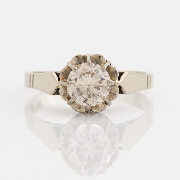 Brilliant cut diamond ring 0,75 ct.