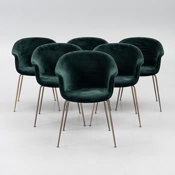 GamFratesi, six 'Bat Dining chairs', Gubi.