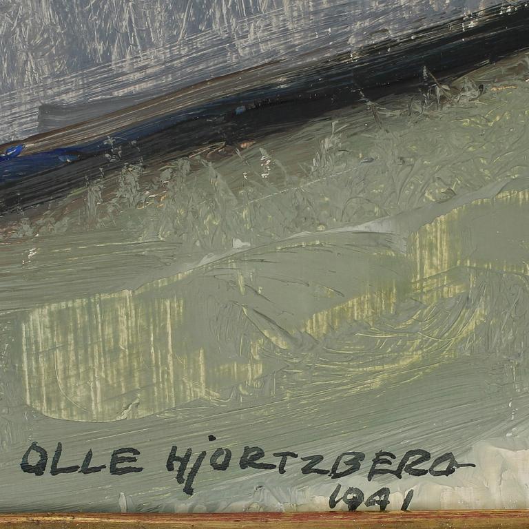 OLLE HJORTZBERG, olja på pannå, signerad och daterad 1941.