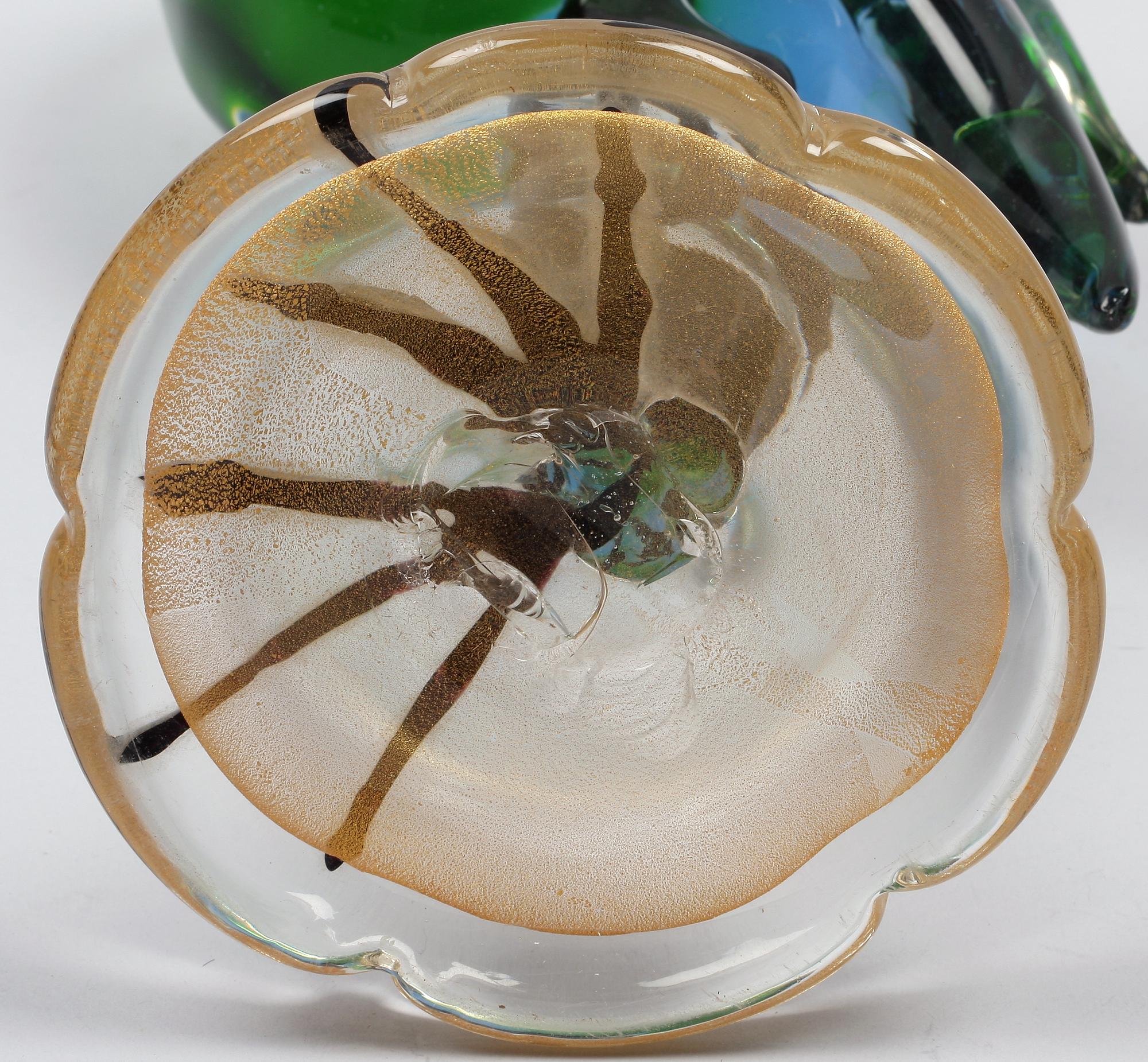 FIGURINER, 2 st, glas, bla Murano, Italien.