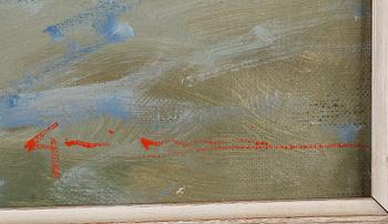 OKÄND KONSTNÄR, olja på duk, otydligt signerad.