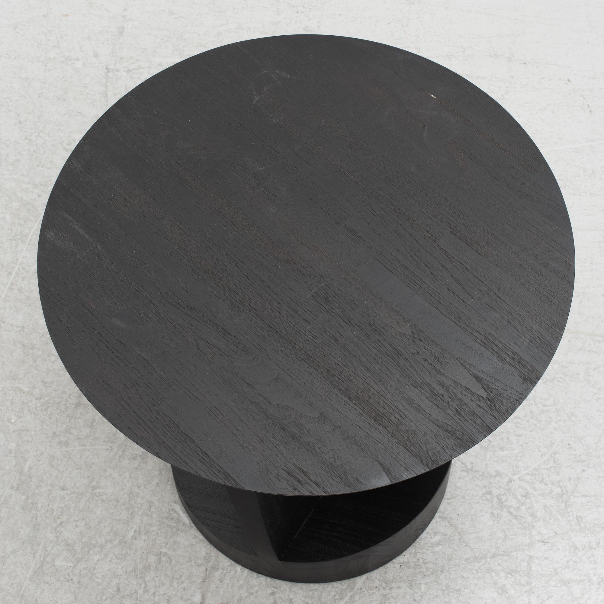 Alain van Havre, side table, 'Oblic', Ethnicraft, Belgium, contemporary.