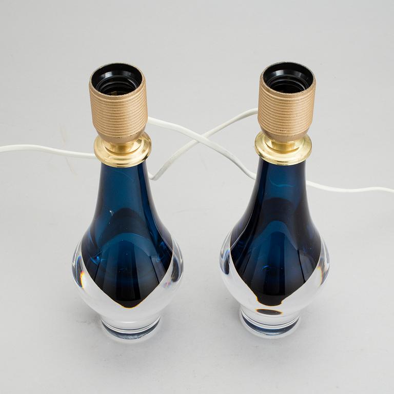 A pair of table lamps by Mona Morales-Schildt for Kosta.