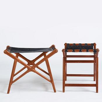 Erik Glemme, a pair of stools, Sweden 1940-50's.